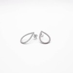 Kolczyki srebrne łezka