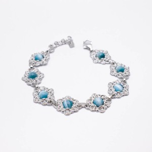 Bransoletka z uleksytem morskim KWIAT