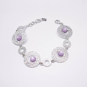Bransoletka z fioletowym uleksytem 